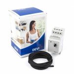 Termostatas Devi DEVIreg Touch, įleidžiamas, juoda, 8.5 cm, 5 - 45 °C